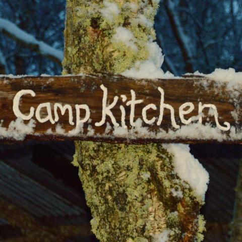 camp kitchen sign