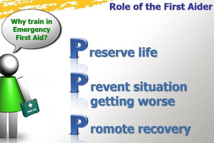 role fo the first aider