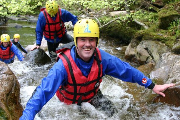 a man smiling for the camera